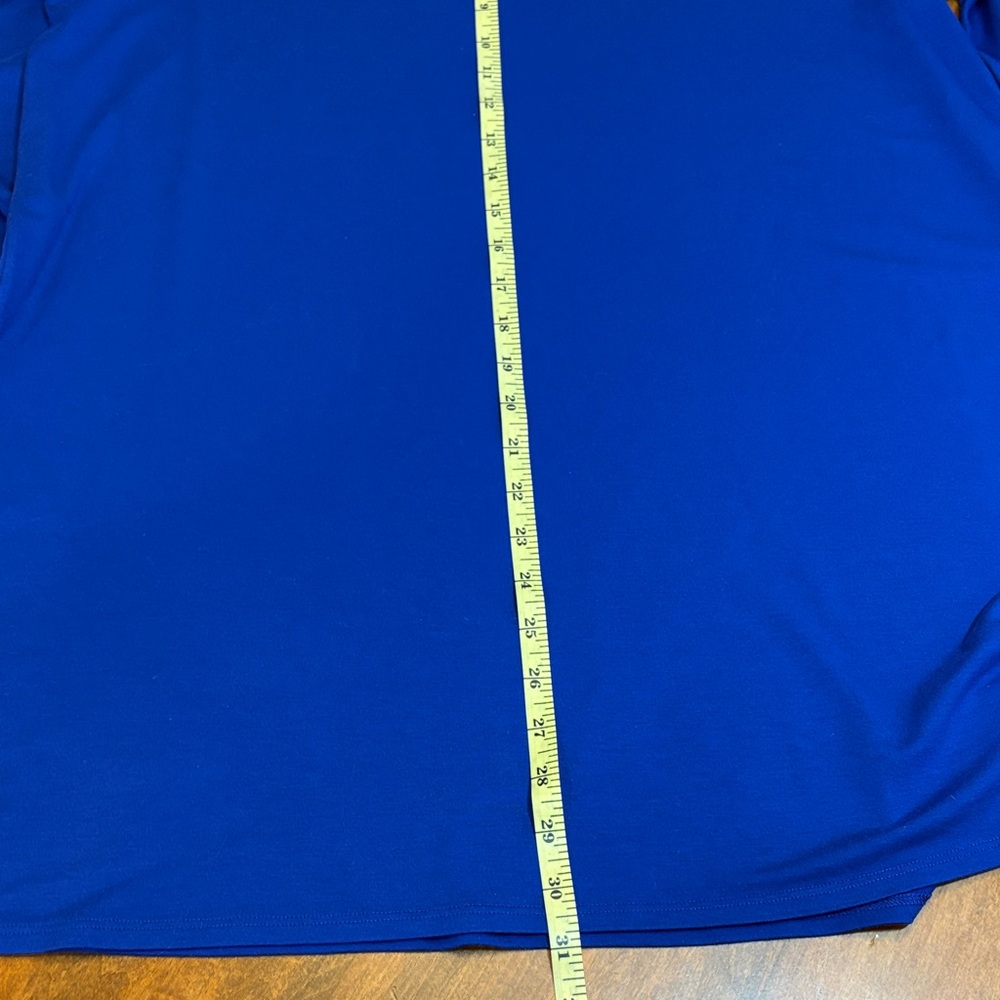 Eileen Fisher Cobalt Blue Long Sleeve Tunic, L - Picture 6 of 9